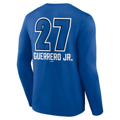 Vladimir Guerrero Jr. Toronto Blue Jays Name & Number Fastball Long Sleeve T-Shirt - Royal - MLB Lifestyle