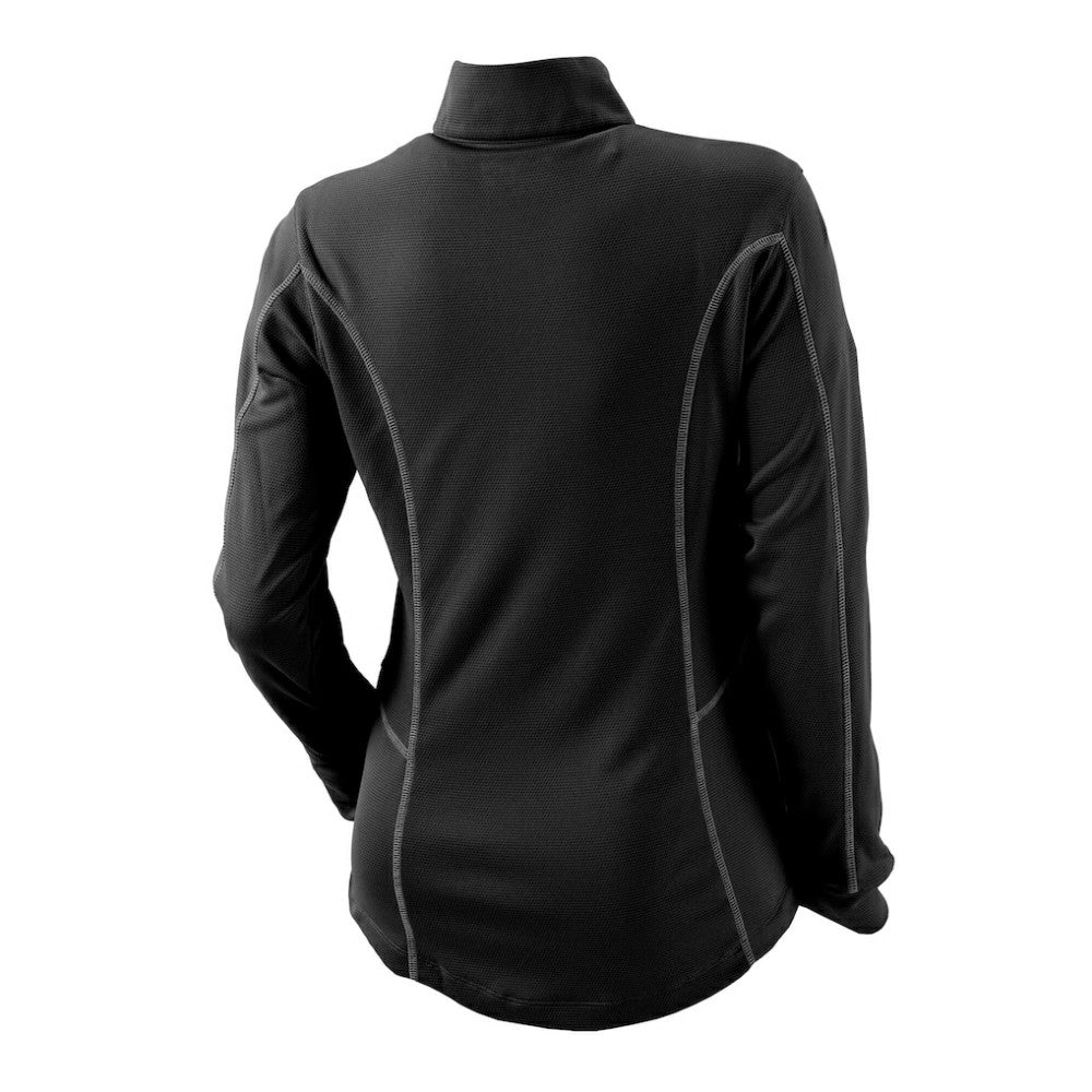 Pittsburgh Pirates Columbia Women's Omni-Wick Shotgun Quarter-Zip Pullover Top - Black - Columbia on Sale