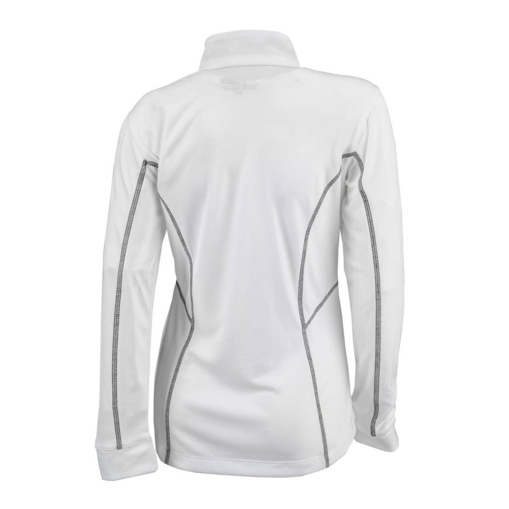 Athletics Columbia Women's Omni-Wick Shotgun Quarter-Zip Pullover Top - White - Columbia Lifestyle