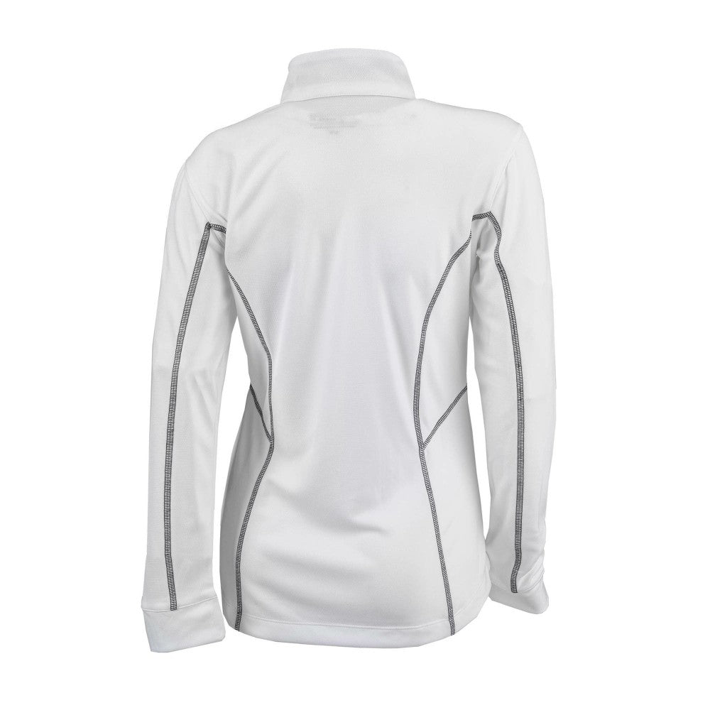 Cincinnati Reds Columbia Women's Omni-Wick Shotgun Quarter-Zip Pullover Top - White - Columbia Lifestyle