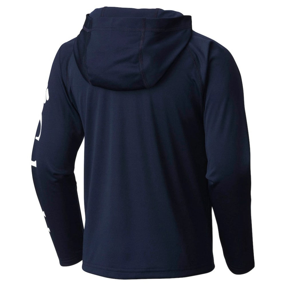 Atlanta Braves Columbia Youth Terminal Tackle Long Sleeve Hoodie T-Shirt - Navy - Columbia Discount