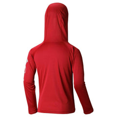 Boston Red Sox Columbia Youth Terminal Tackle Long Sleeve Hoodie T-Shirt - Red - Columbia on Sale
