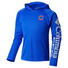 Chicago Cubs Columbia Youth Terminal Tackle Long Sleeve Hoodie T-Shirt - Royal - Columbia Online