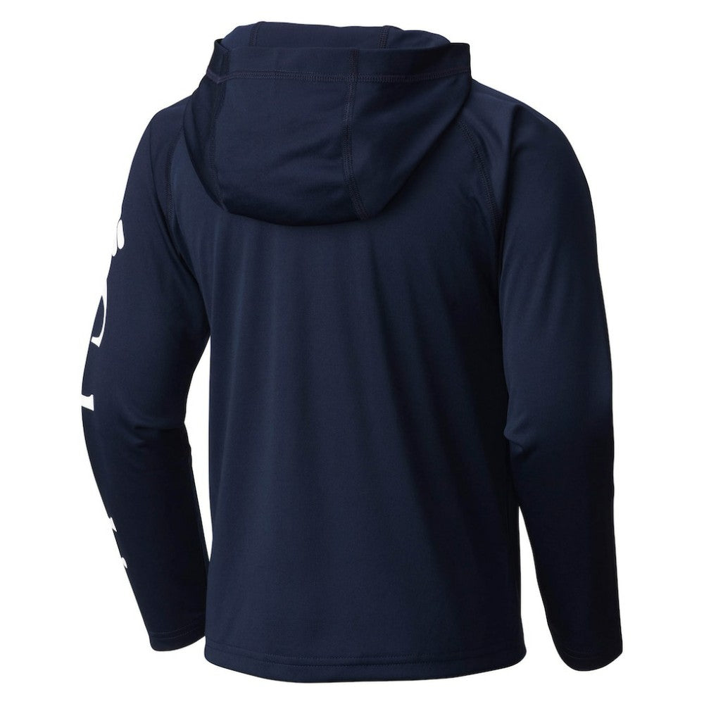 New York Yankees Columbia Youth Terminal Tackle Long Sleeve Hoodie T-Shirt - Navy - Columbia Online