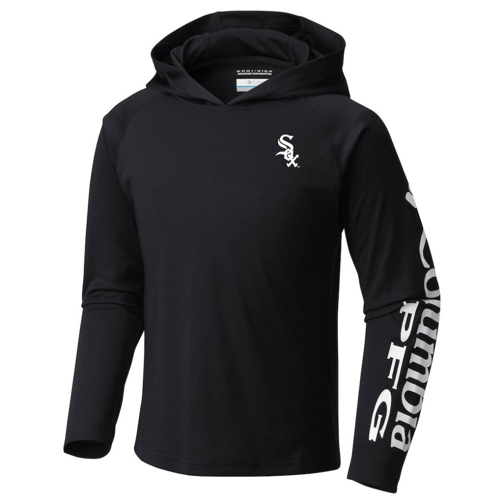 Chicago White Sox Columbia Youth Terminal Tackle Long Sleeve Hoodie T-Shirt - Black - Columbia Lifestyle