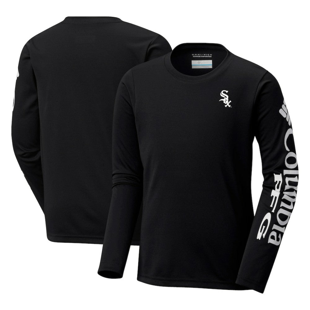 Chicago White Sox Columbia Youth Terminal Tackle Long Sleeve T-Shirt - Black - Columbia Lifestyle