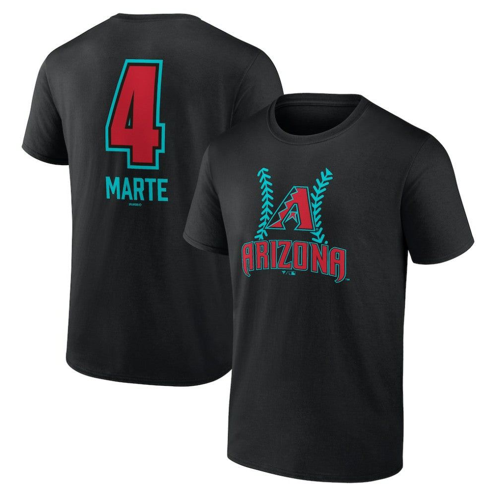 Ketel Marte Arizona Diamondbacks Name & Number Fastball T-Shirt - Black - MLB on Sale