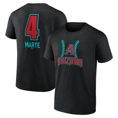 Ketel Marte Arizona Diamondbacks Name & Number Fastball T-Shirt - Black - MLB on Sale