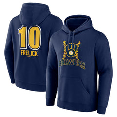 Sal Frelick Milwaukee Brewers Name & Number Fastball Pullover Hoodie - Navy - MLB Online