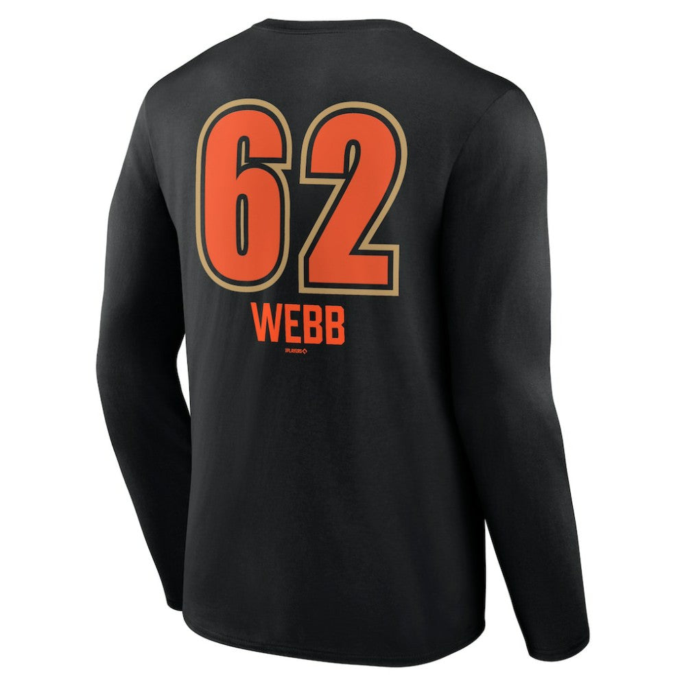 Logan Webb San Francisco Giants Name & Number Fastball Long Sleeve T-Shirt - Black - MLB Online