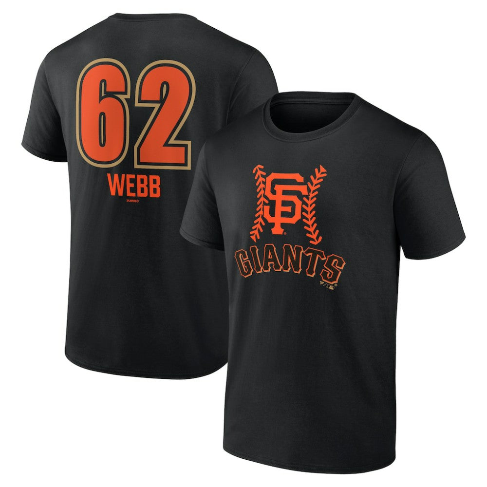 Logan Webb San Francisco Giants Name & Number Fastball T-Shirt - Black - MLB Sale