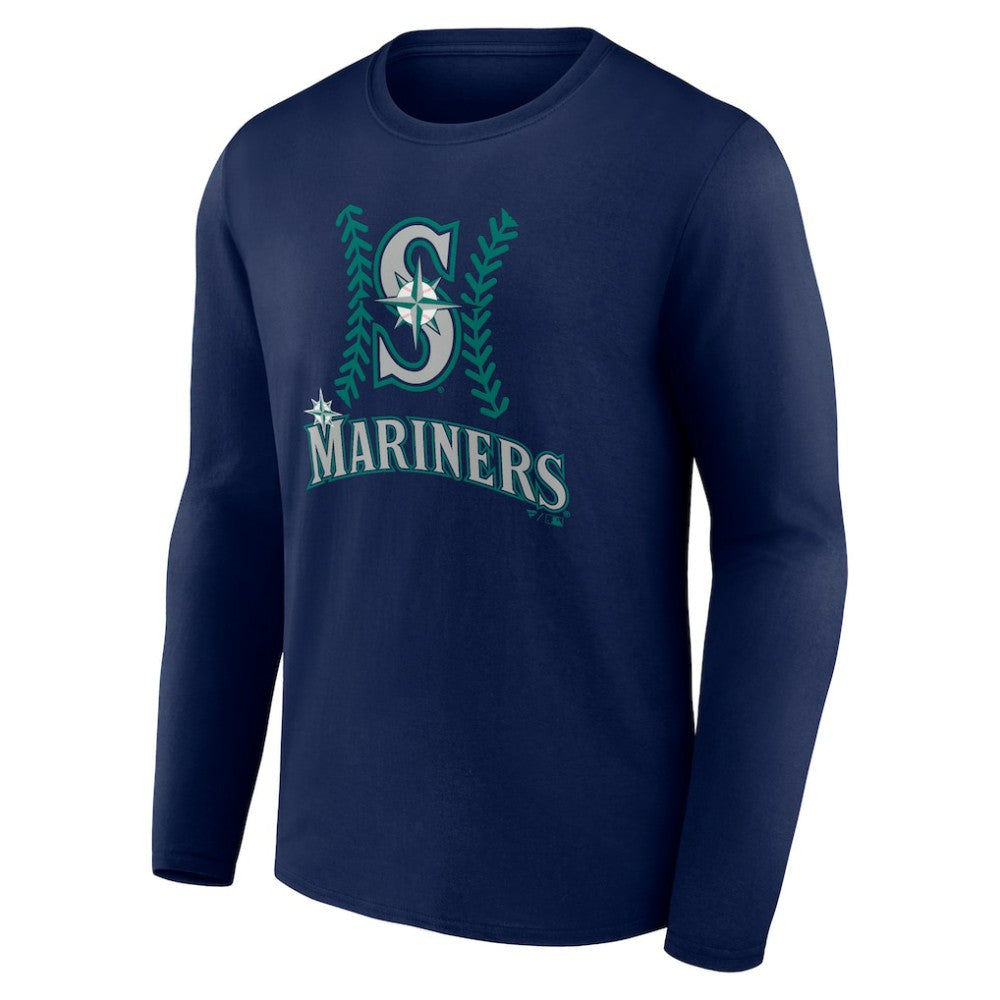 Cal Raleigh Seattle Mariners Name & Number Fastball Long Sleeve T-Shirt - Navy - MLB Sale