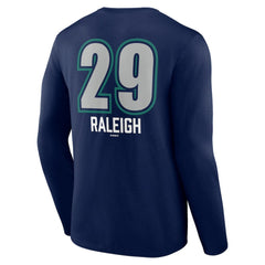 Cal Raleigh Seattle Mariners Name & Number Fastball Long Sleeve T-Shirt - Navy - MLB Sale