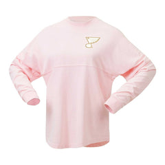 St. Louis Blues Fanatics Women's Spirit Jersey Long Sleeve T-Shirt - Pink - NHL 201279773
