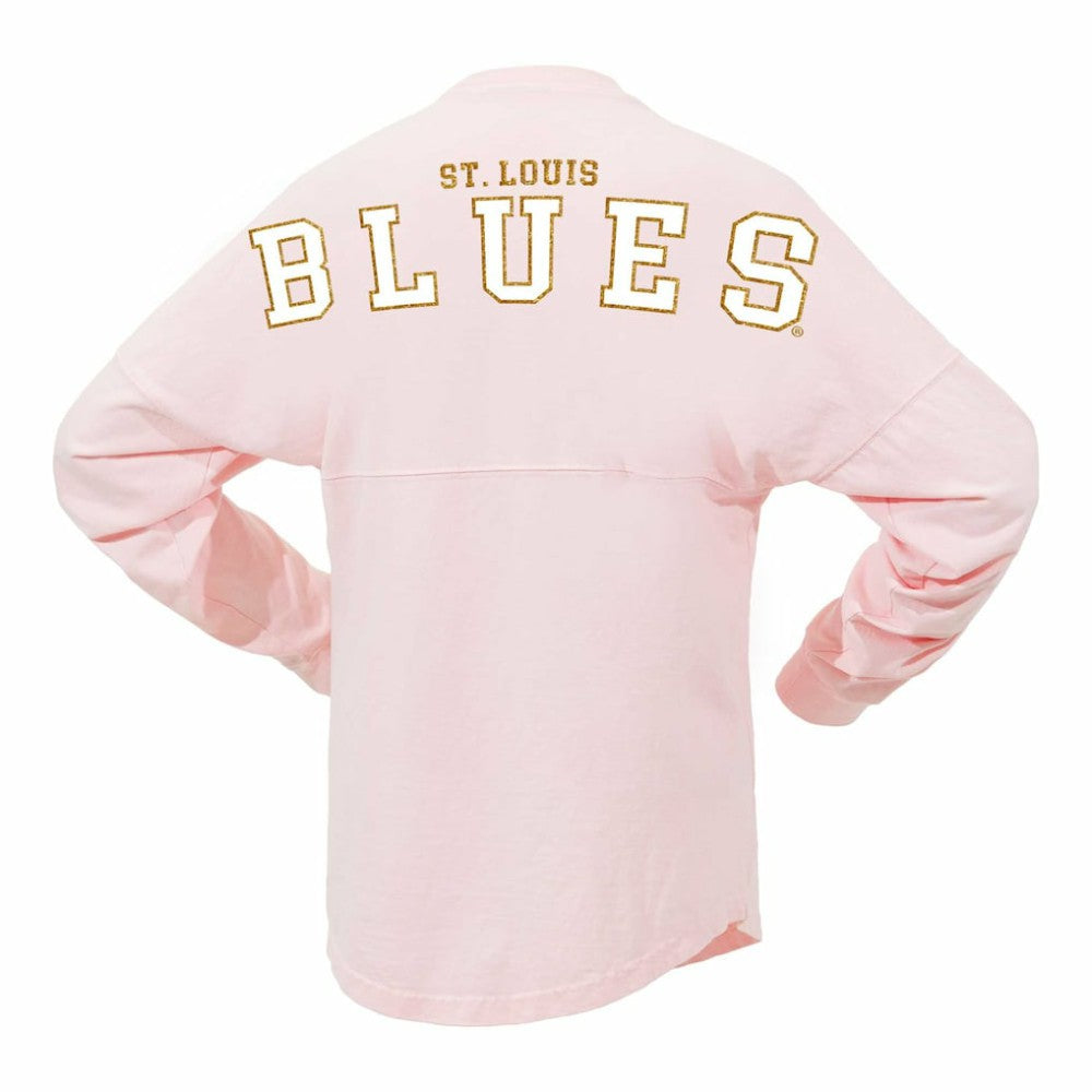 St. Louis Blues Fanatics Women's Spirit Jersey Long Sleeve T-Shirt - Pink - NHL 201279773