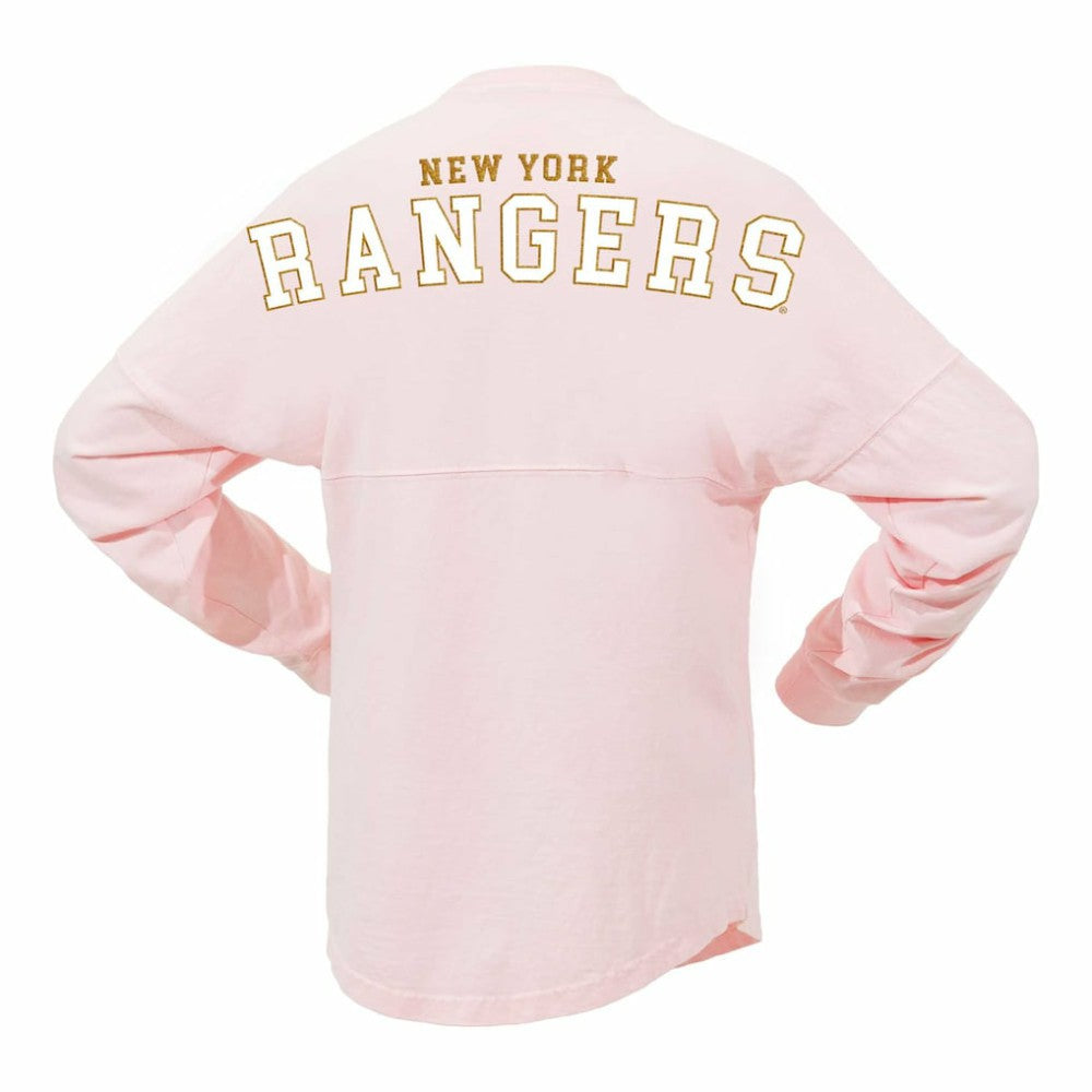 New York Rangers Fanatics Women's Spirit Jersey Long Sleeve T-Shirt - Pink - NHL 201279778