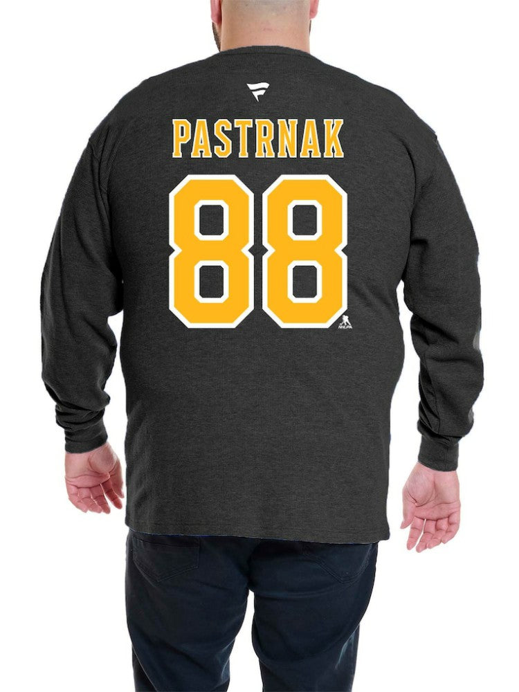 David Pastrnak Boston Bruins Profile Big & Tall Name & Number Thermal Pullover Sweatshirt - Black - NHL 201279785