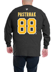 David Pastrnak Boston Bruins Profile Big & Tall Name & Number Thermal Pullover Sweatshirt - Black - NHL 201279785