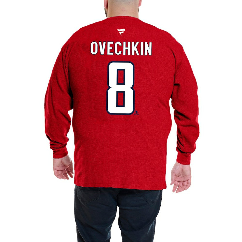 Alexander Ovechkin Washington Capitals Profile Big & Tall Name & Number Thermal Pullover Sweatshirt - Red - NHL 201279787