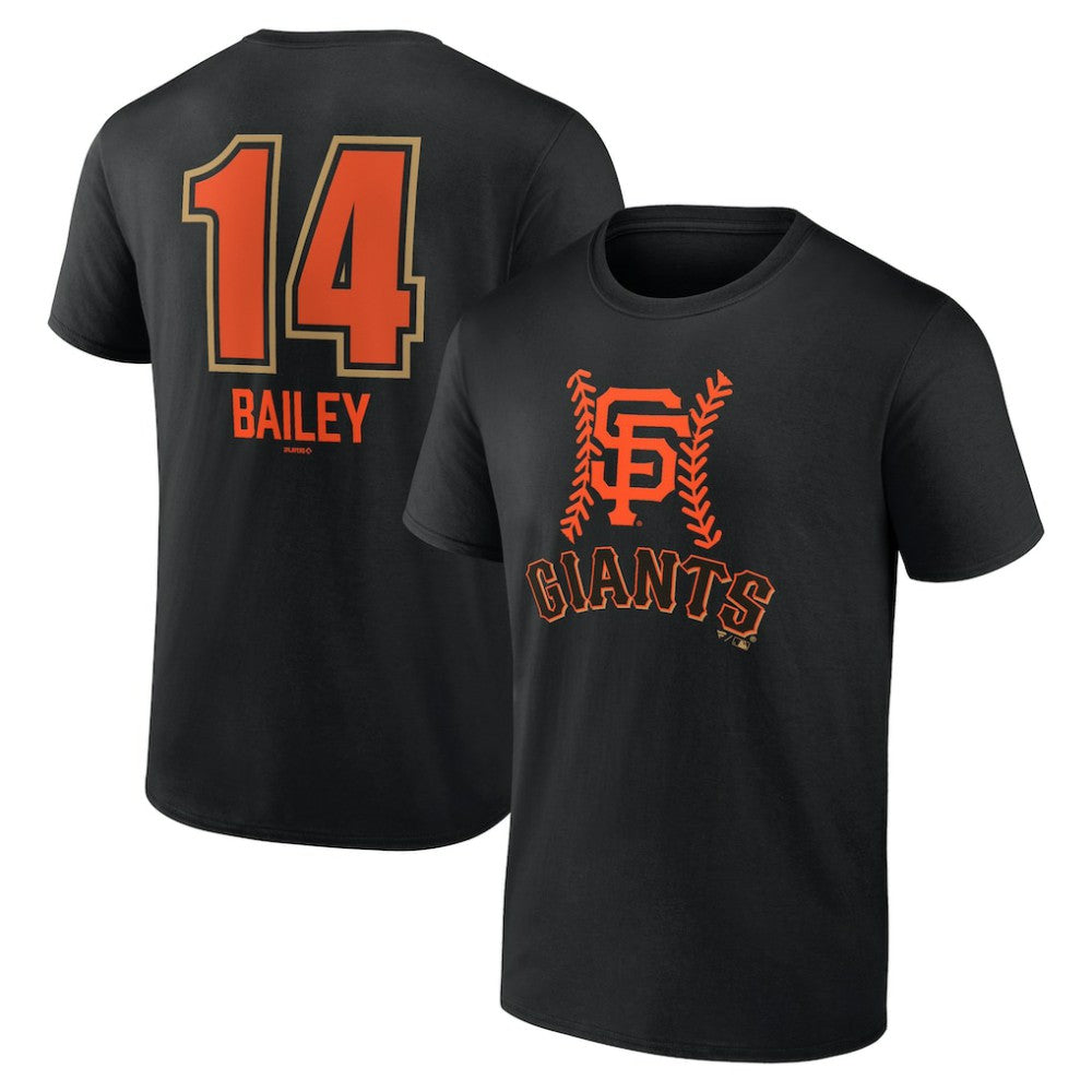 Patrick Bailey San Francisco Giants Name & Number Fastball T-Shirt - Black - MLB Lifestyle