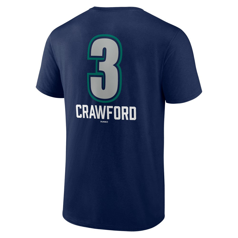 J.P. Crawford Seattle Mariners Name & Number Fastball T-Shirt - Navy - MLB Sale