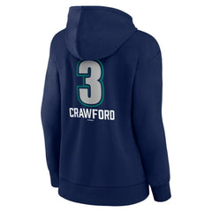 J.P. Crawford Seattle Mariners Women's Name & Number Fastball Pullover Hoodie - Navy - MLB Sale