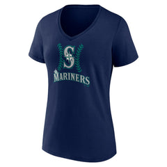 J.P. Crawford Seattle Mariners Women's Name & Number Fastball V-Neck T-Shirt - Navy - MLB Online