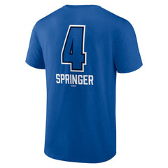 George Springer Toronto Blue Jays Name & Number Fastball T-Shirt - Royal - MLB Discount