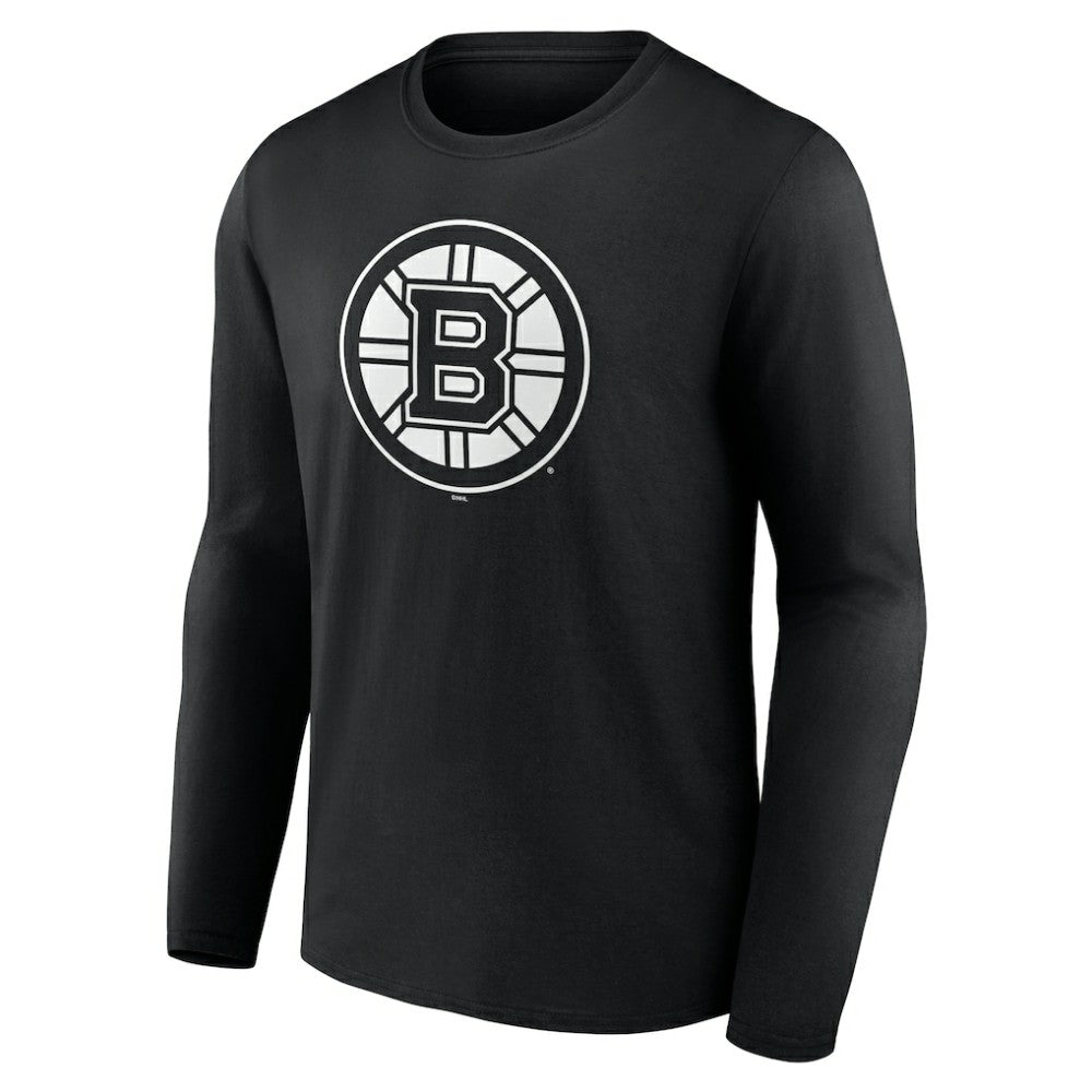 Boston Bruins Personalized Name & Number Monochrome Long Sleeve T-Shirt - Black - NHL 201281428