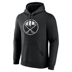 Buffalo Sabres Personalized Name & Number Monochrome Pullover Hoodie - Black - NHL 201281435