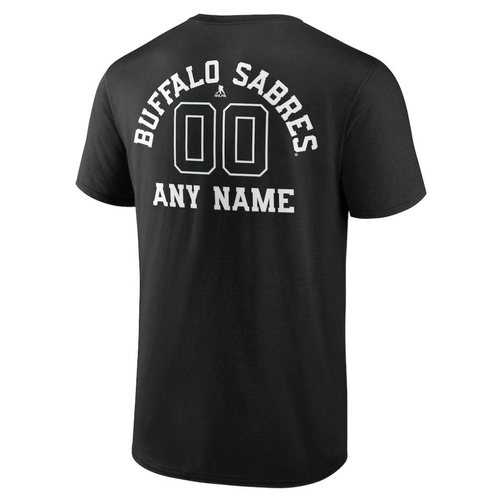 Buffalo Sabres Personalized Name & Number Monochrome T-Shirt - Black - NHL 201281436