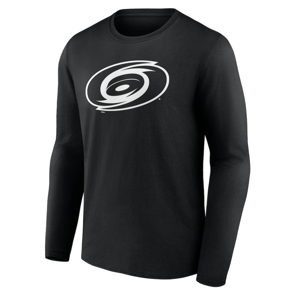 Carolina Hurricanes Personalized Name & Number Monochrome Long Sleeve T-Shirt - Black - NHL 201281446
