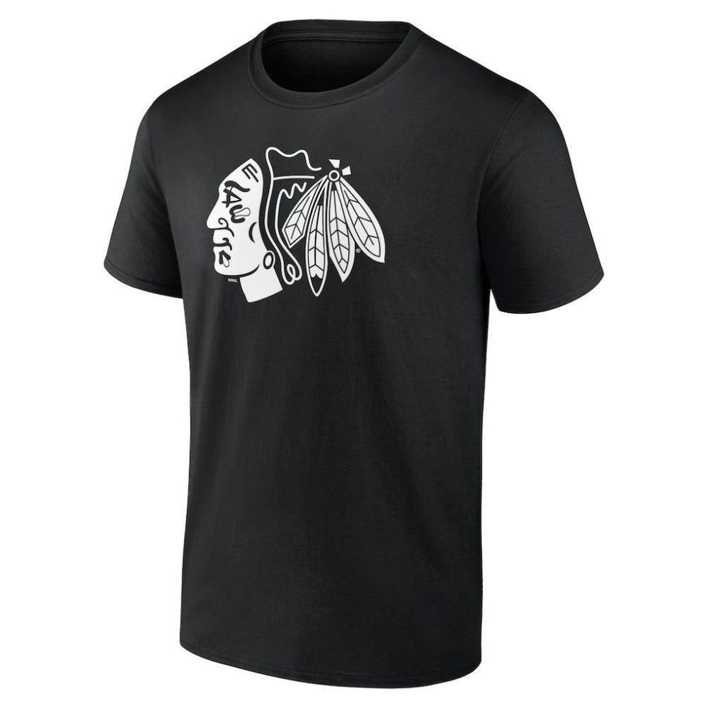 Chicago Blackhawks Personalized Name & Number Monochrome T-Shirt - Black - NHL 201281454