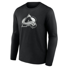 Colorado Avalanche Personalized Name & Number Monochrome Long Sleeve T-Shirt - Black - NHL 201281458