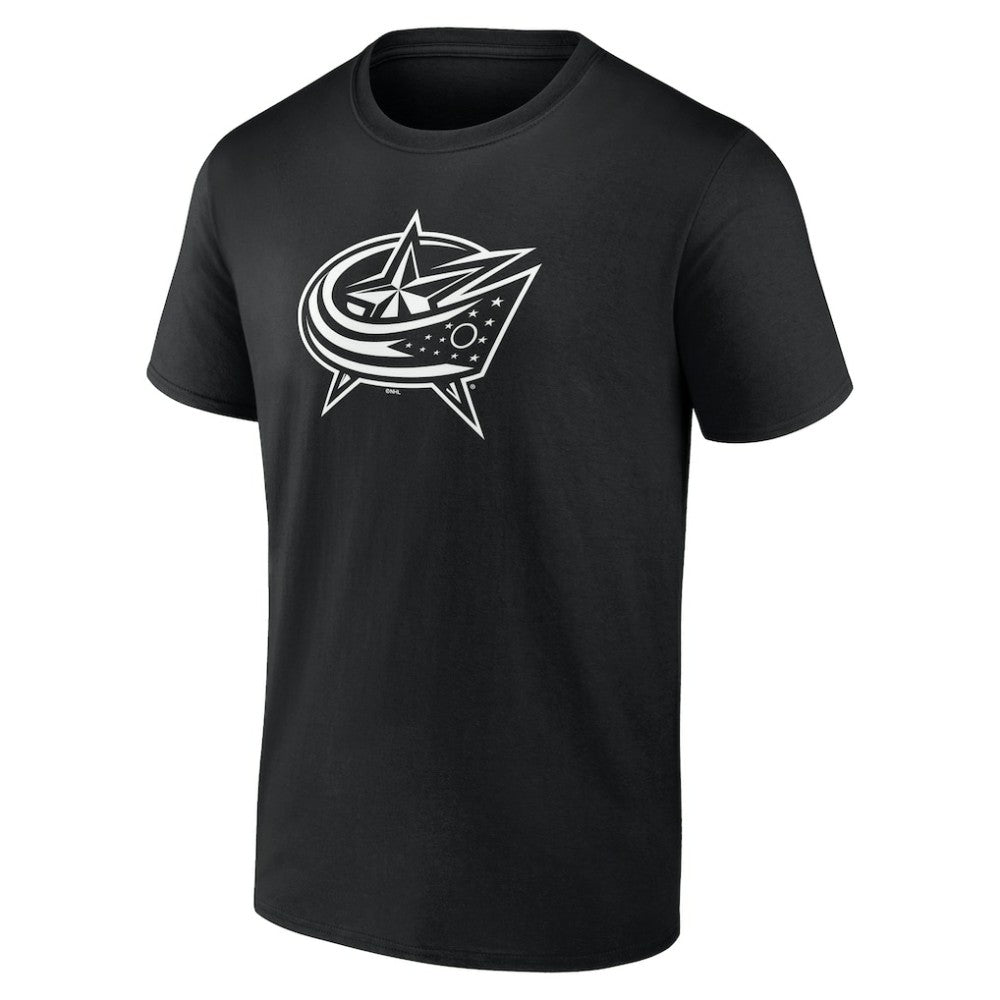 Columbus Blue Jackets Personalized Name & Number Monochrome T-Shirt - Black - NHL 201281466