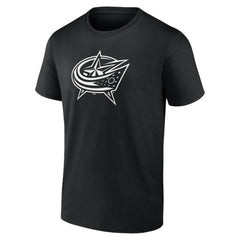 Columbus Blue Jackets Personalized Name & Number Monochrome T-Shirt - Black - NHL 201281466
