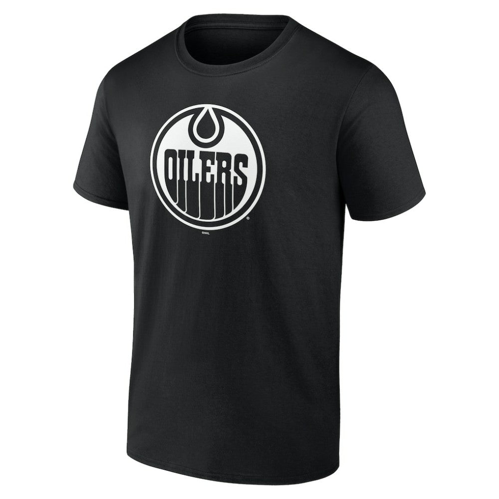 Edmonton Oilers Personalized Name & Number Monochrome T-Shirt - Black - NHL 201281484