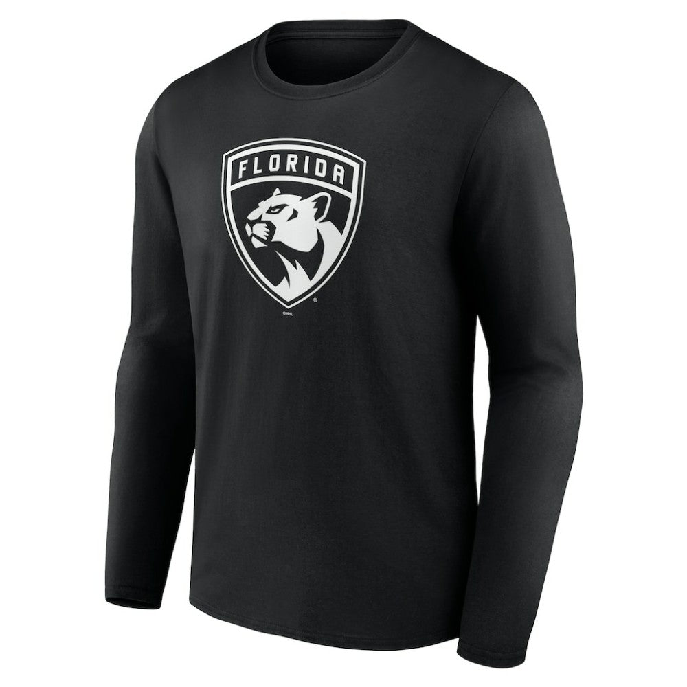 Florida Panthers Personalized Name & Number Monochrome Long Sleeve T-Shirt - Black - NHL 201281488