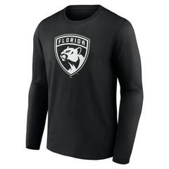 Florida Panthers Personalized Name & Number Monochrome Long Sleeve T-Shirt - Black - NHL 201281488