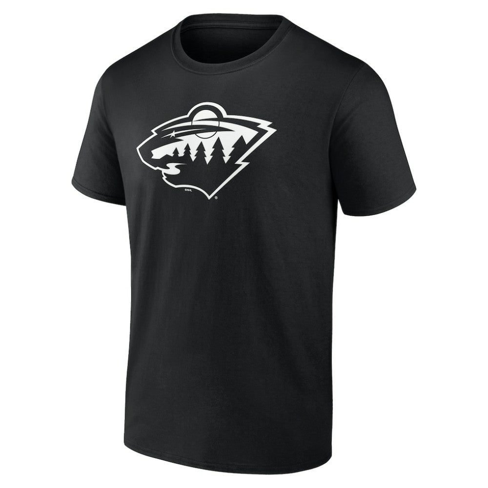 Minnesota Wild Personalized Name & Number Monochrome T-Shirt - Black - NHL 201281502