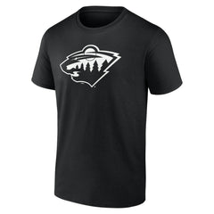 Minnesota Wild Personalized Name & Number Monochrome T-Shirt - Black - NHL 201281502
