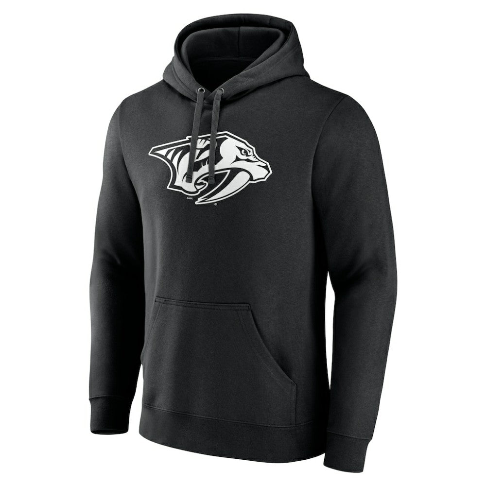 Nashville Predators Personalized Name & Number Monochrome Pullover Hoodie - Black - NHL 201281513