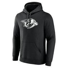 Nashville Predators Personalized Name & Number Monochrome Pullover Hoodie - Black - NHL 201281513