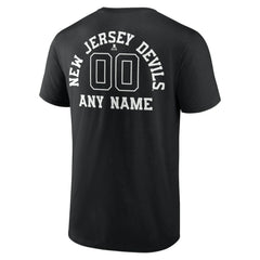 New Jersey Devils Personalized Name & Number Monochrome T-Shirt - Black - NHL 201281520