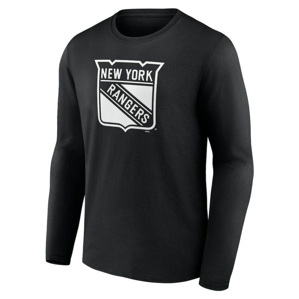New York Rangers Personalized Name & Number Monochrome Long Sleeve T-Shirt - Black - NHL 201281530