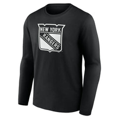 New York Rangers Personalized Name & Number Monochrome Long Sleeve T-Shirt - Black - NHL 201281530