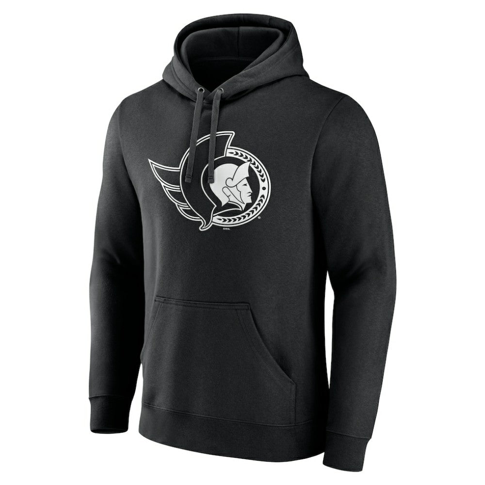 Ottawa Senators Personalized Name & Number Monochrome Pullover Hoodie - Black - NHL 201281537
