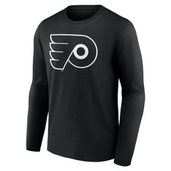 Philadelphia Flyers Personalized Name & Number Monochrome Long Sleeve T-Shirt - Black - NHL 201281542