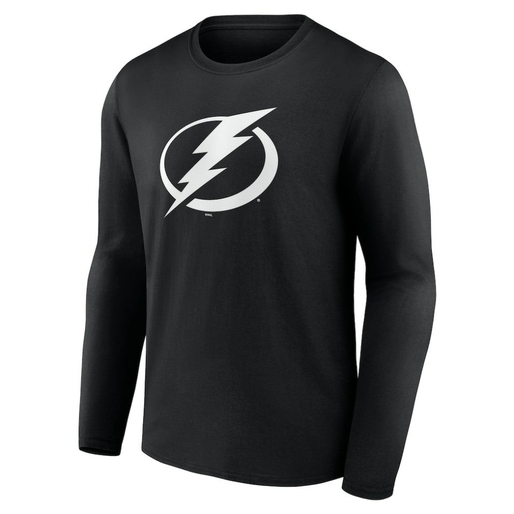 Tampa Bay Lightning Personalized Name & Number Monochrome Long Sleeve T-Shirt - Black - NHL 201281572