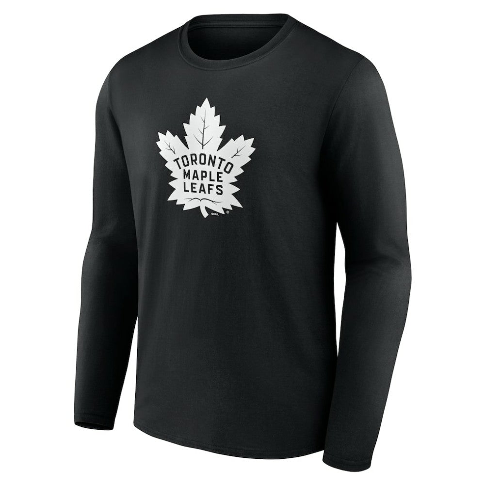 Toronto Maple Leafs Personalized Name & Number Monochrome Long Sleeve T-Shirt - Black - NHL 201281578